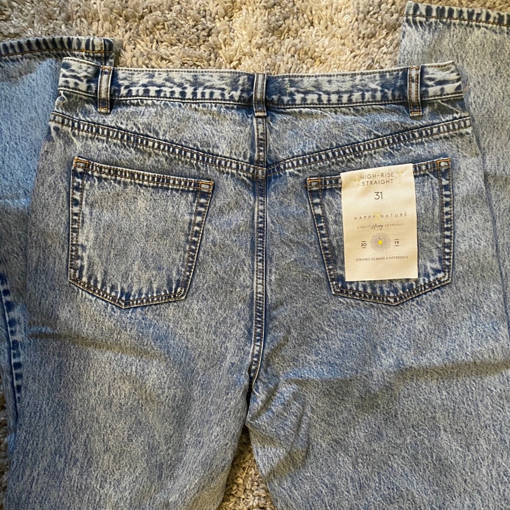 Happy x Nature High-Rise Straight Jeans - Picture 3 of 4